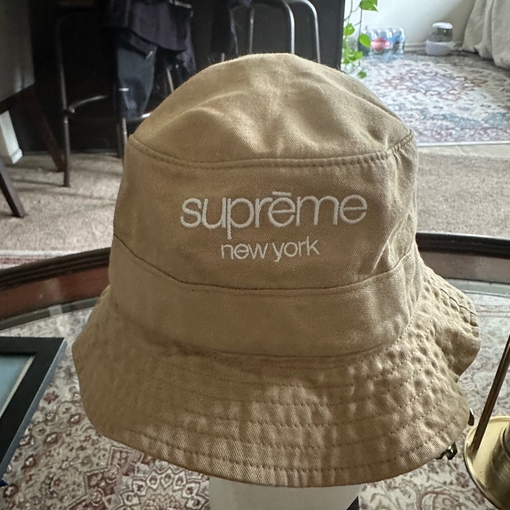 Supreme Beige Bucket Hat